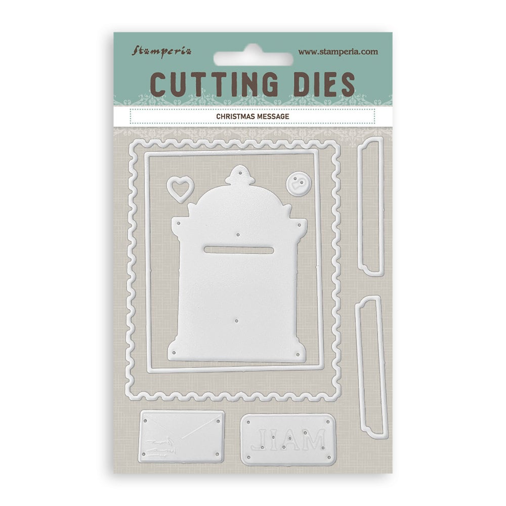 Stamperia Cutting Dies for paper crafting A6 - Christmas message