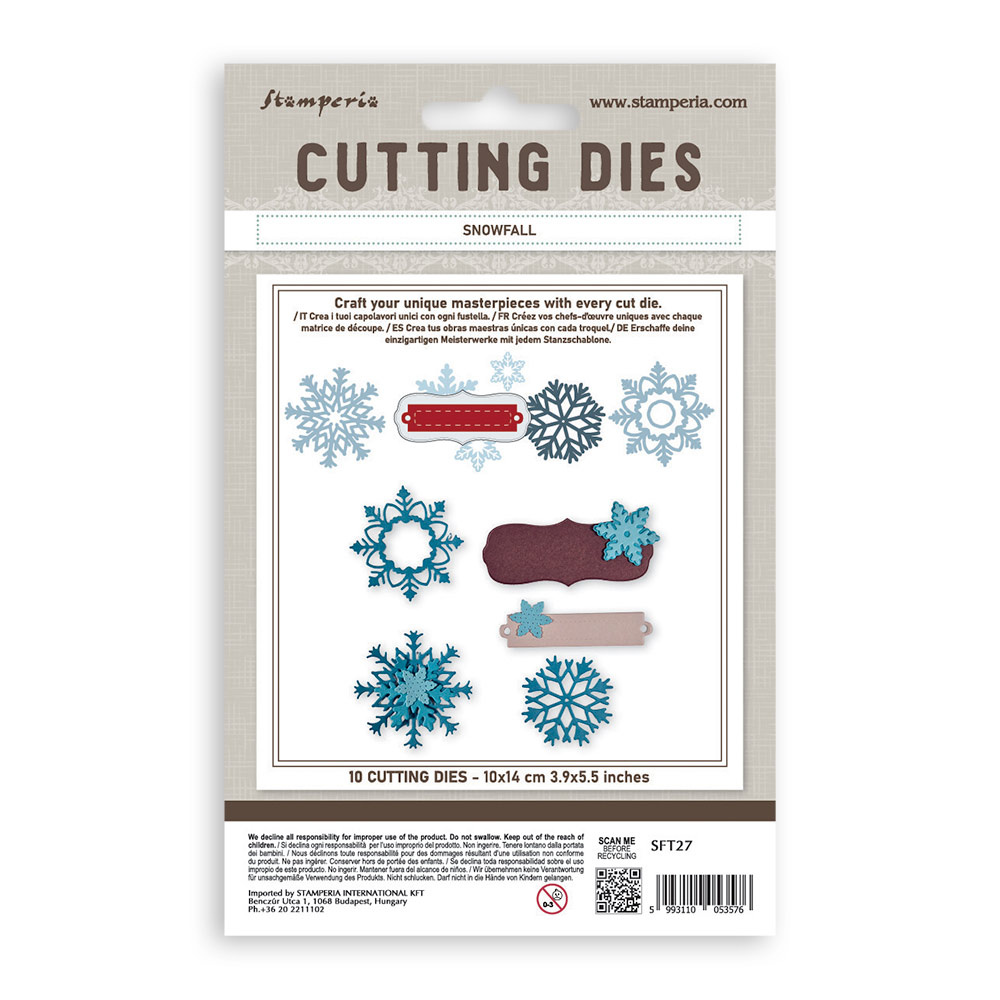 Stamperia Cutting Dies for paper crafting A6 - Christmas snowfall