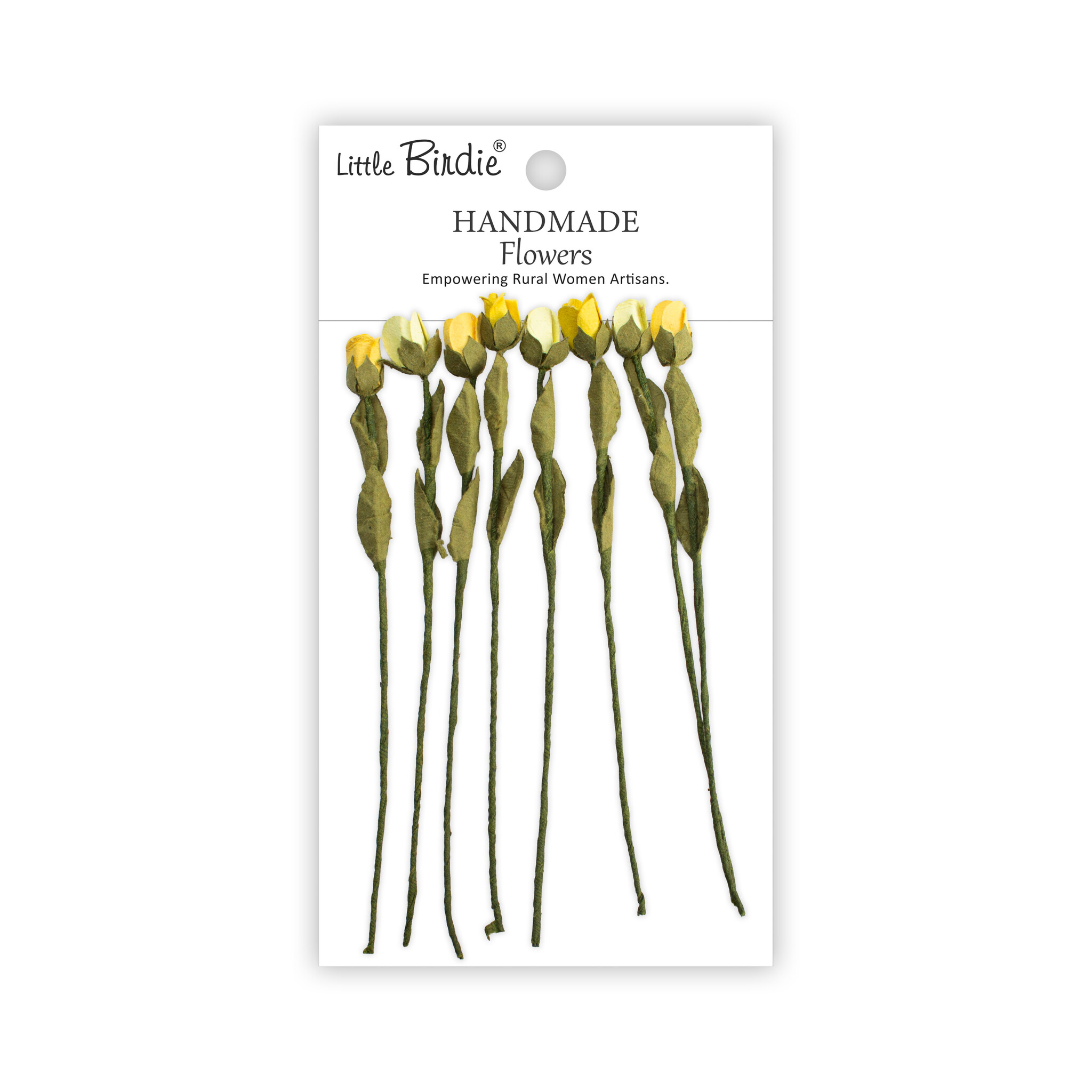 Little Birdie Handgemaakte Bloemen - Lucy, Sunshine 8pc
