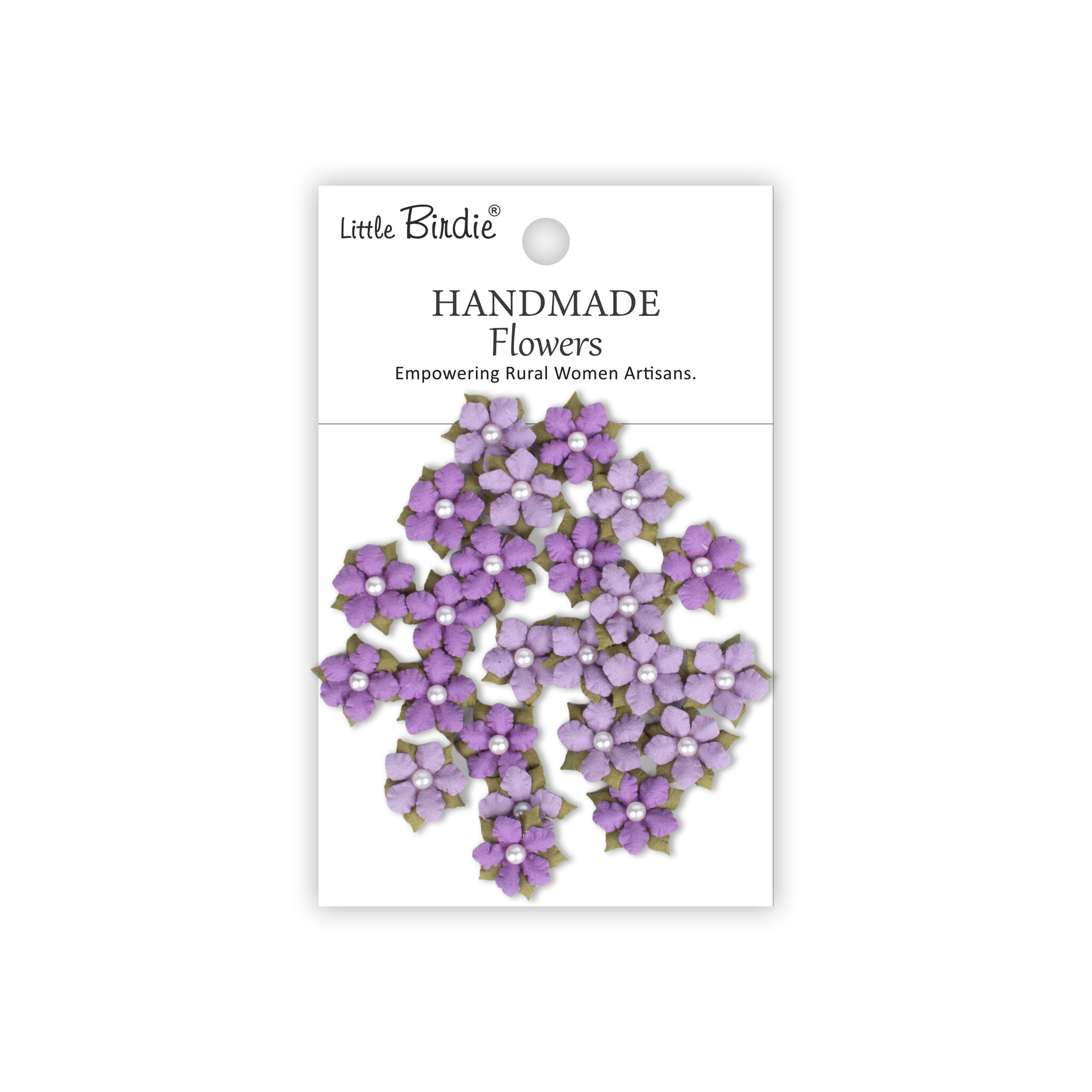 Little Birdie Handgemaakte Bloemen Elira - Lilac Whisper 24pc