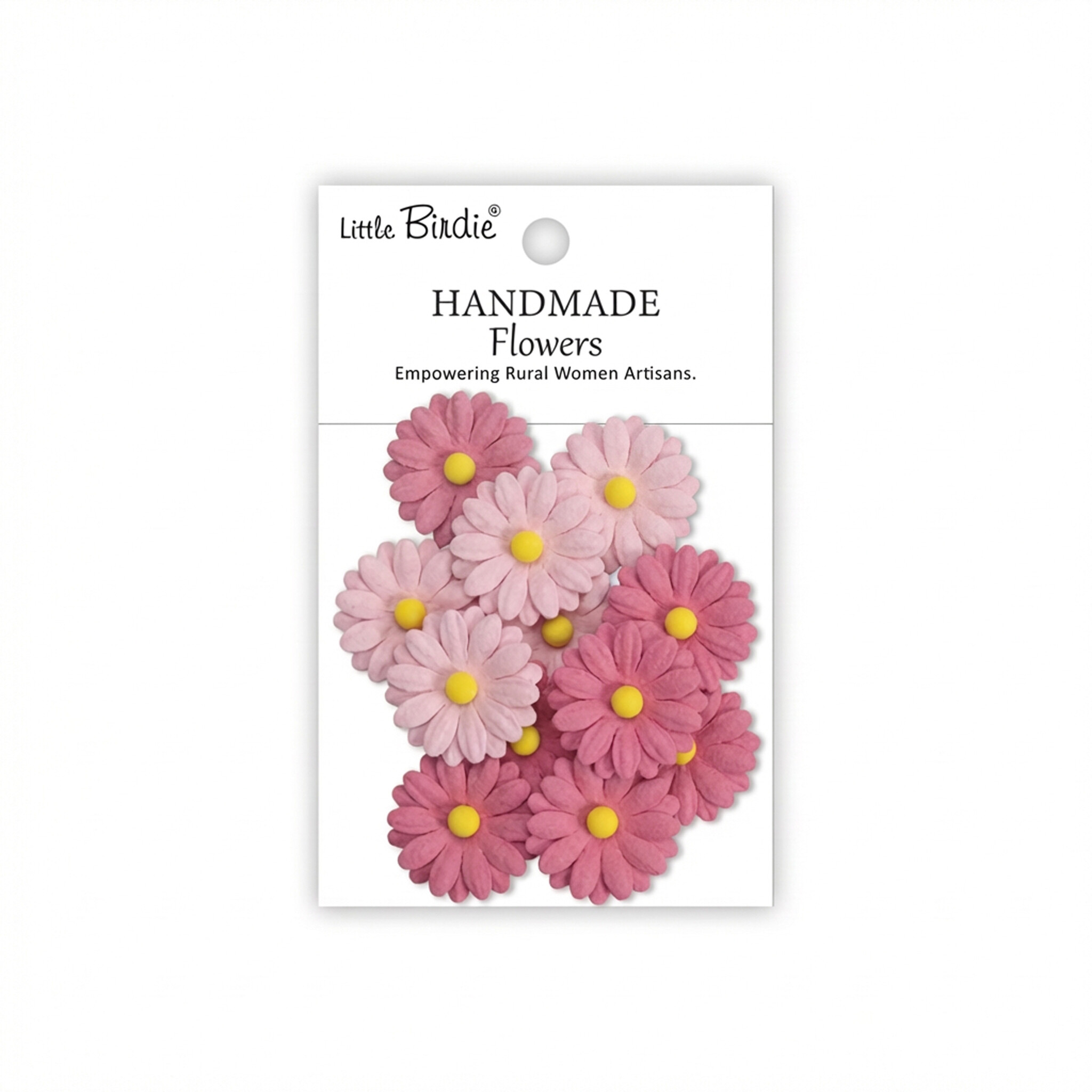 Little Birdie Handgemaakte Bloemen Della - Pink Passion 12pc