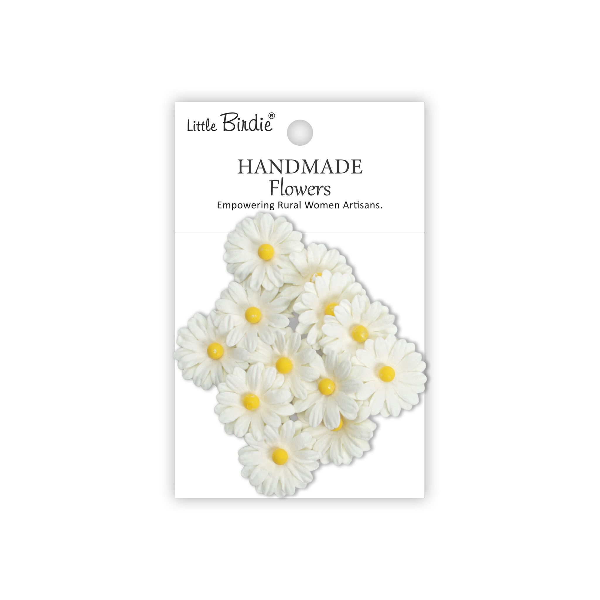 Little Birdie Handgemaakte Bloemen Della - Ivory Pearl 12pc