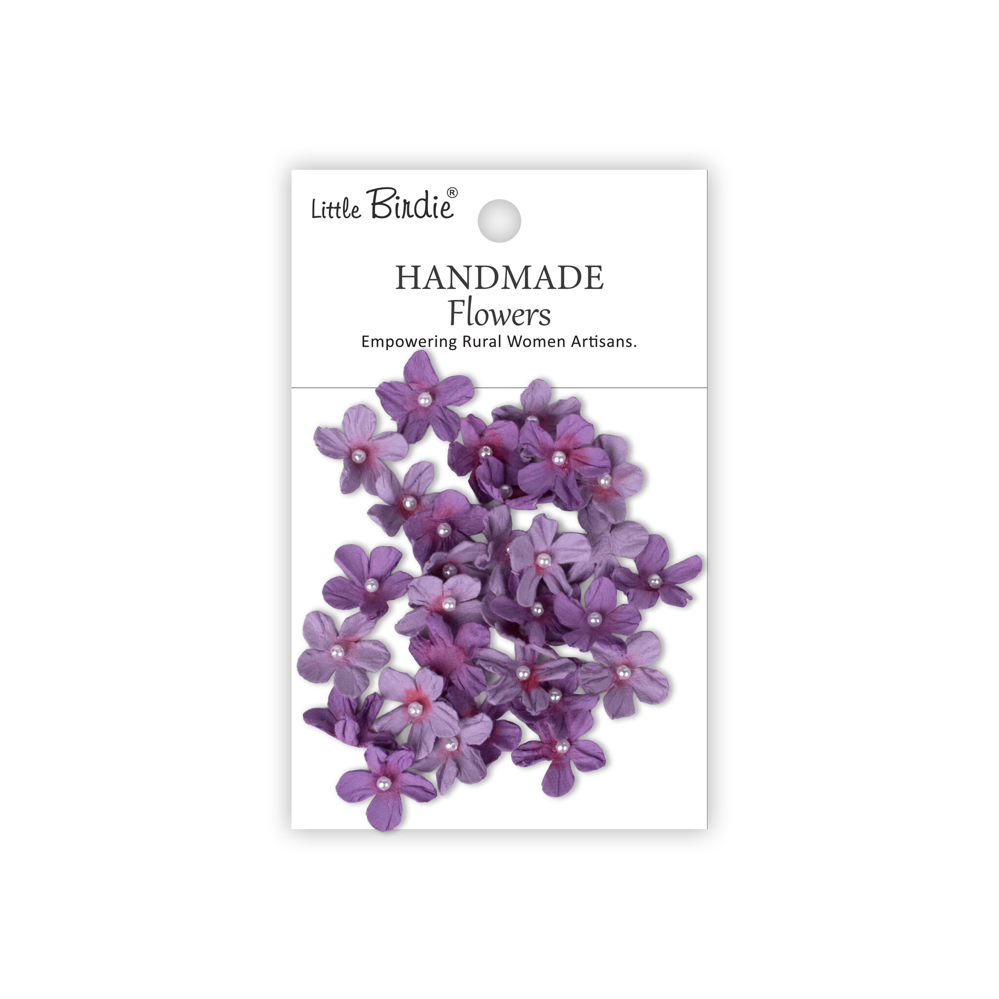 Little Birdie Handgemaakte Bloemen Pearl Petites - Lilac Whisper 30pc