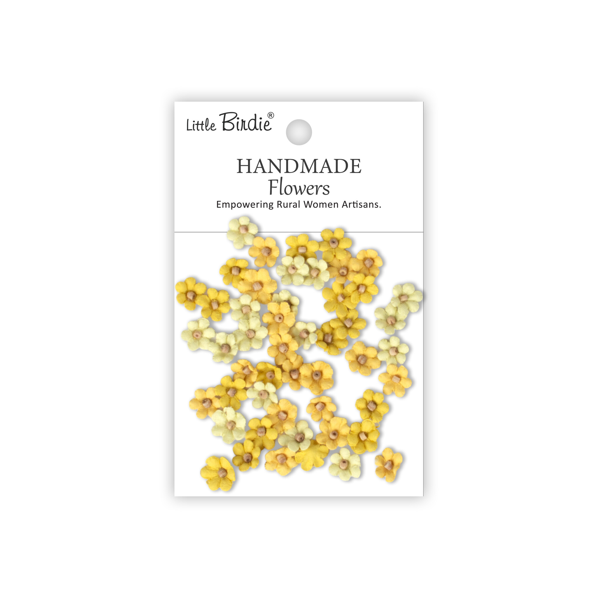 Little Birdie Handgemaakte Bloemen Esme - Sunshine 50pc