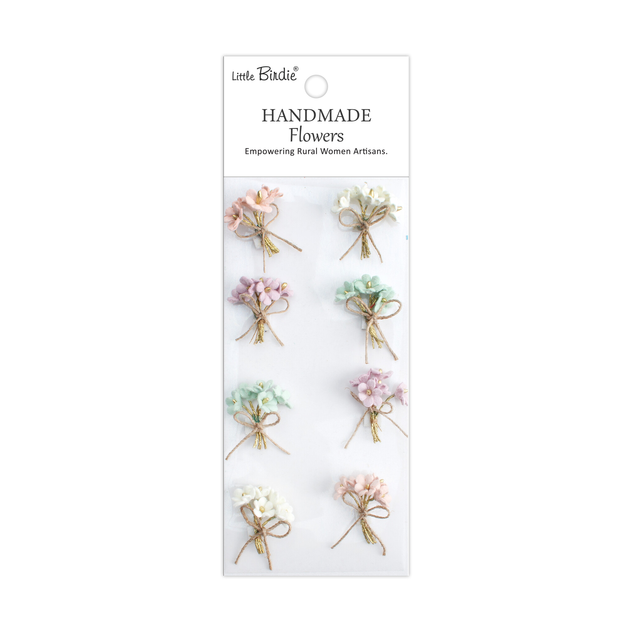 Little Birdie Handgemaakte Bloemen Bouquet - Fairy Garden 8pc