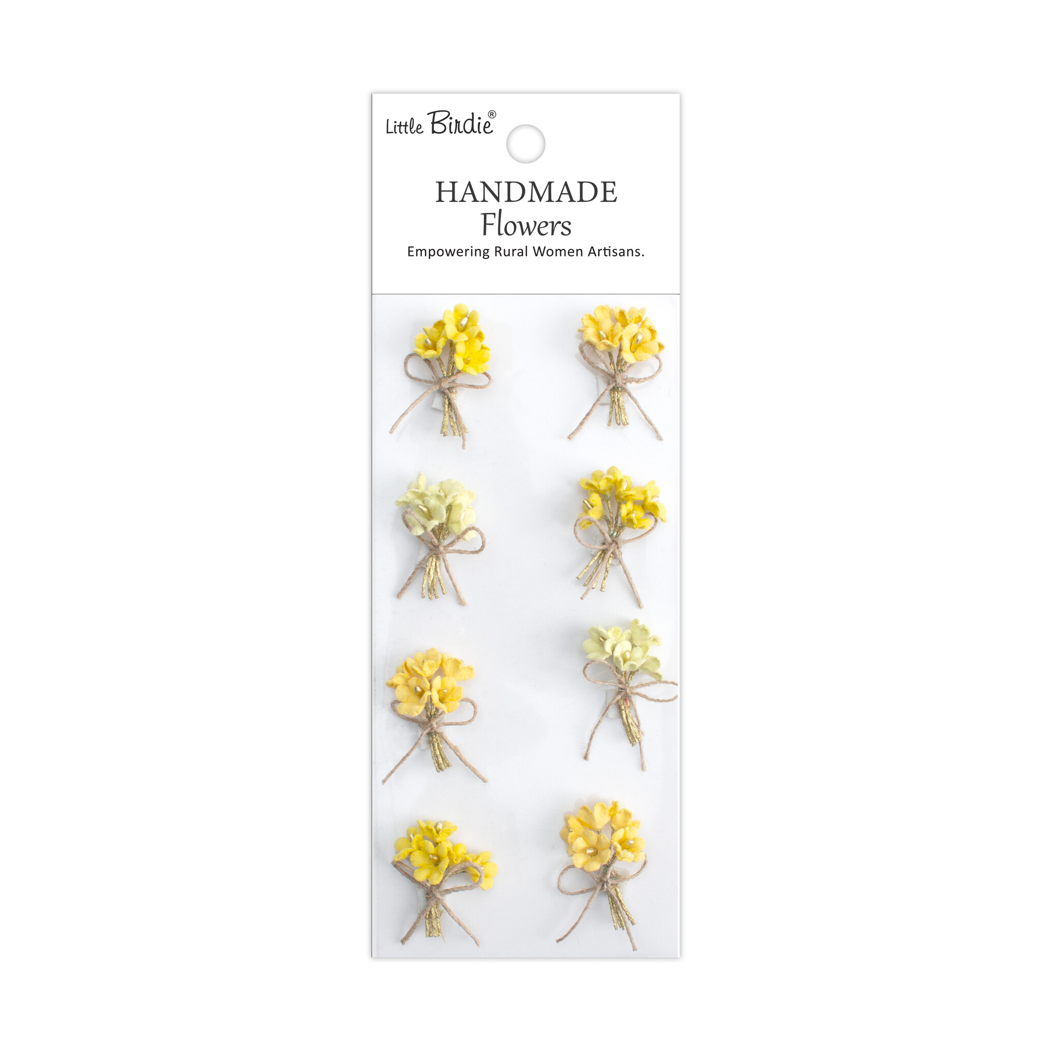 Little Birdie Handgemaakte Bloemen Bouquet - Sunshine 8pc