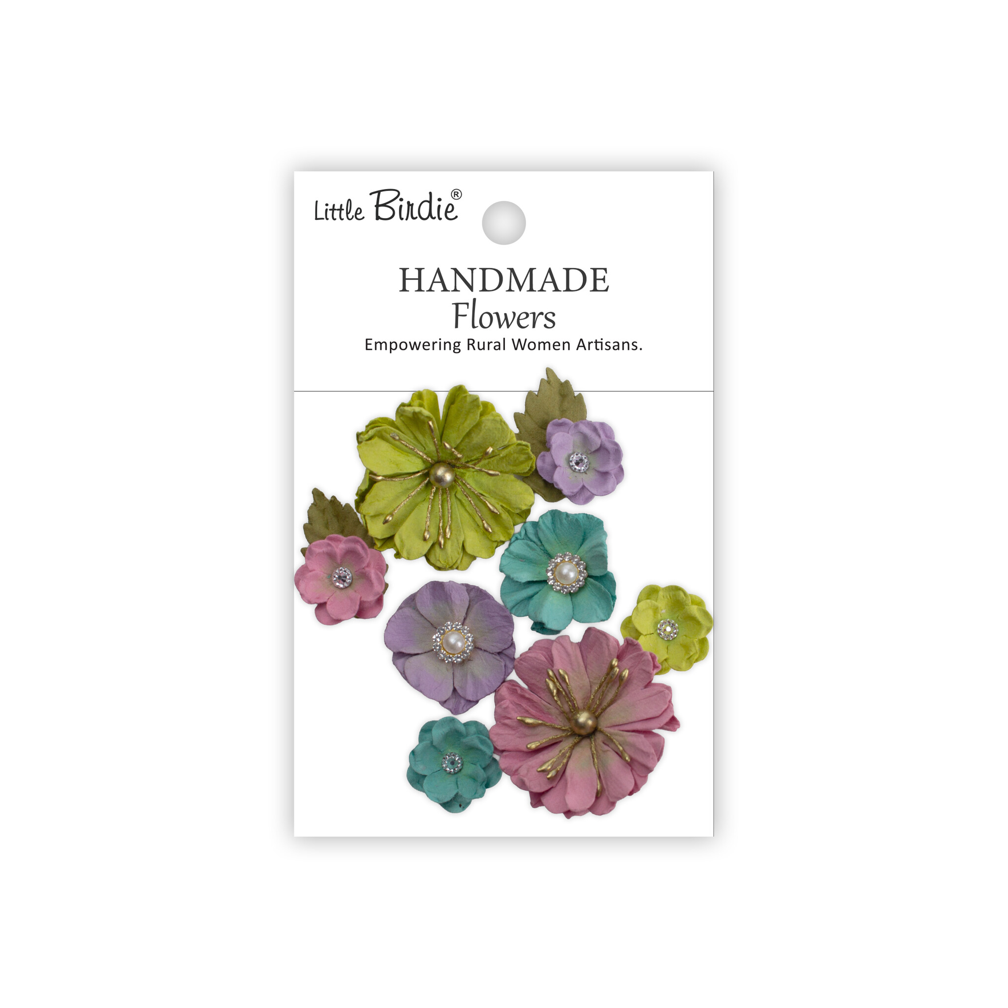 Little Birdie Handgemaakte Bloemen Liora - Pastel Petals 10pc