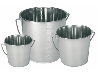 Emmer RVS met hengsel