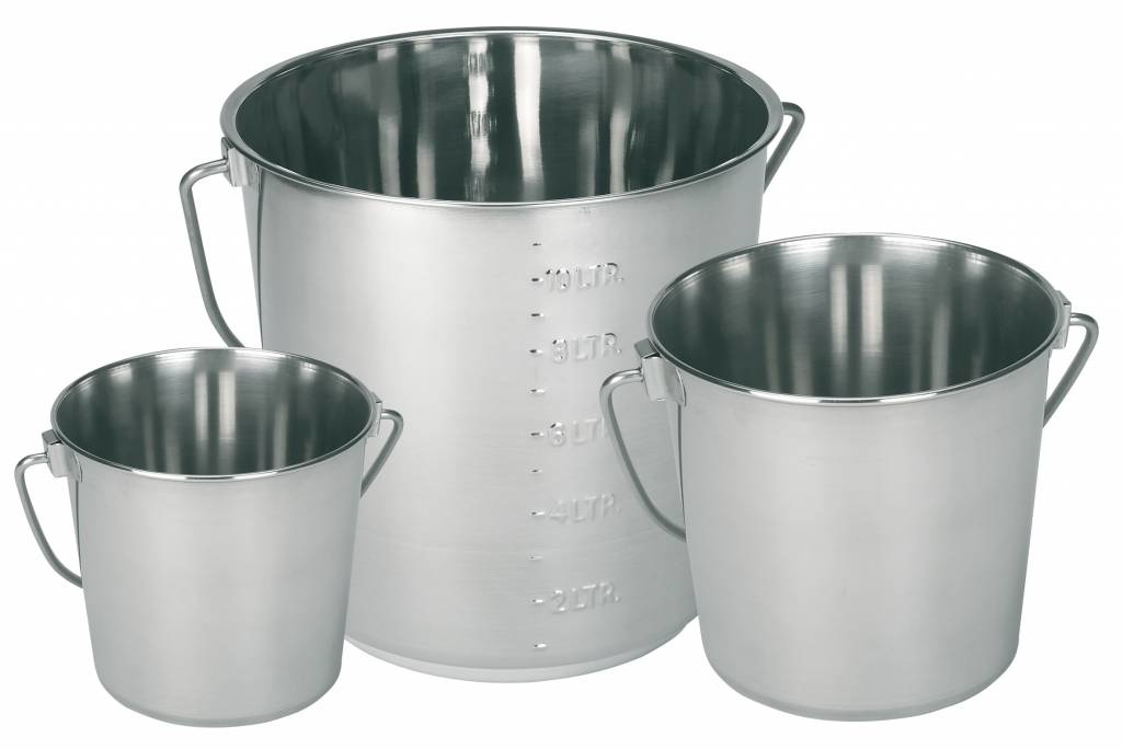 Emmer RVS met hengsel