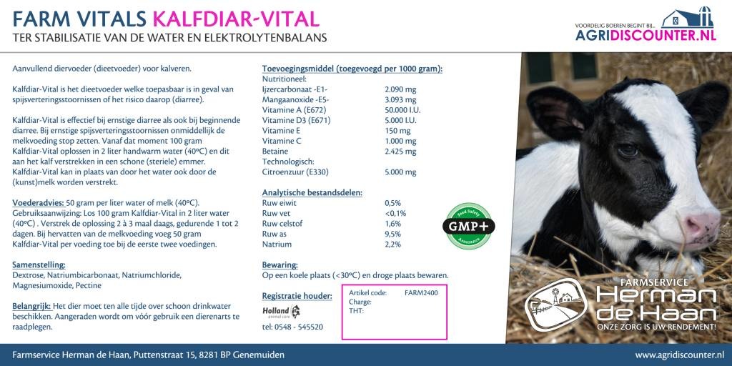 Farm Vitals Kalfdiar-Vital 2,5 Kg