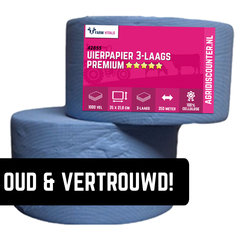 Uierpapier 3-laags premium pak 2 rol