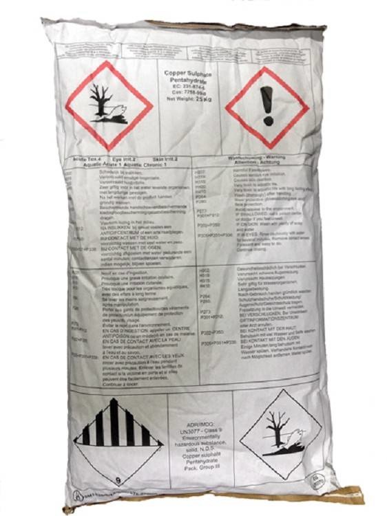kopersulfaat 25 Kg
