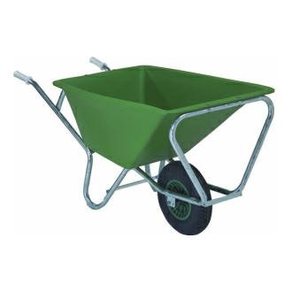 Kruiwagen Fort 160L GROEN, PE-160