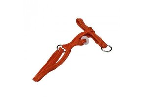 Halster Kalf nylon rood gevlochten