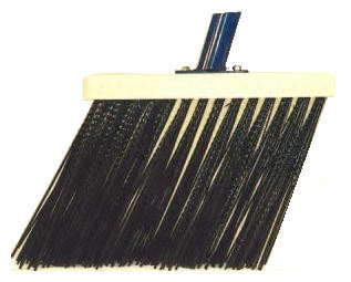 Gootbezem nylon 40cm zwart