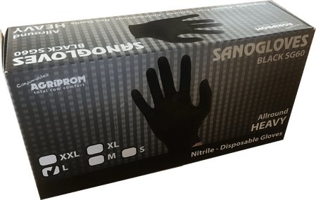 Melkershandschoenen zwart