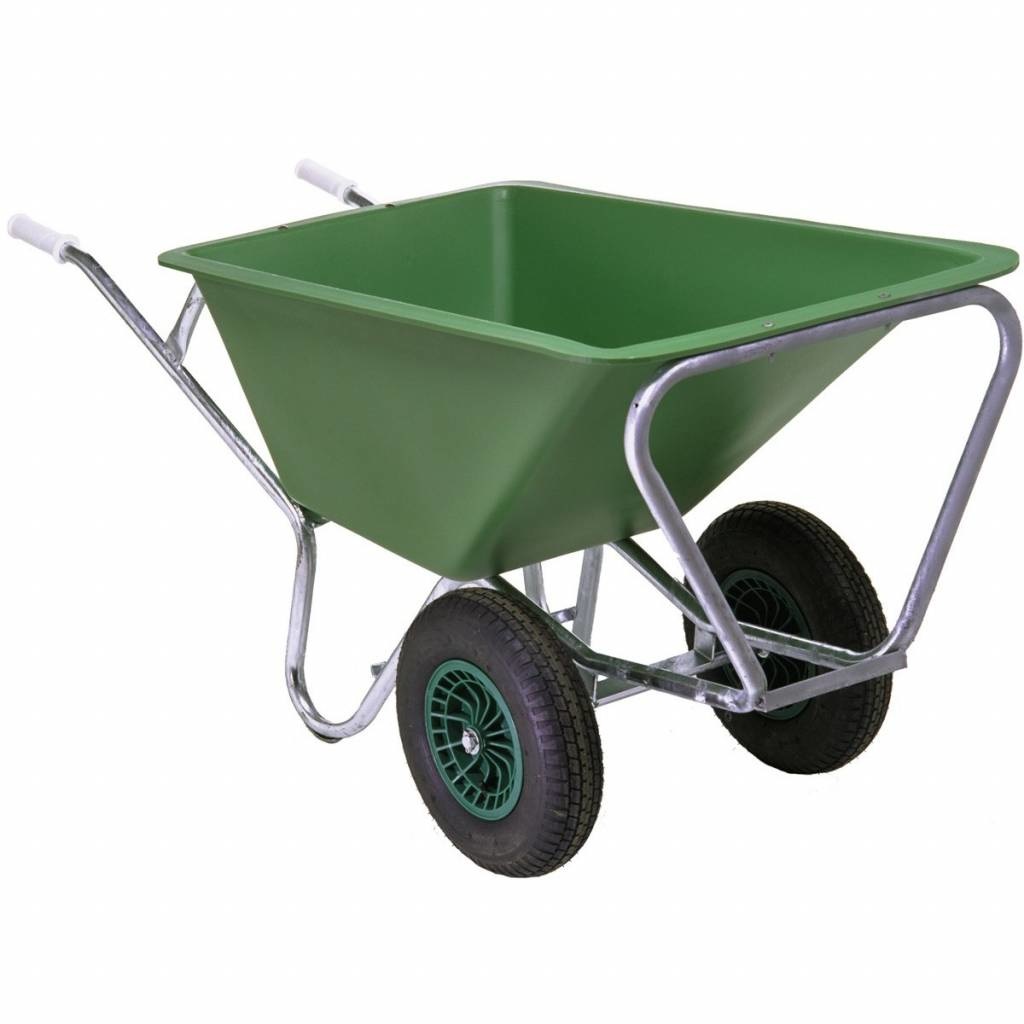 Kruiwagen Fort 160L GROEN, PE-160 2 Wielen