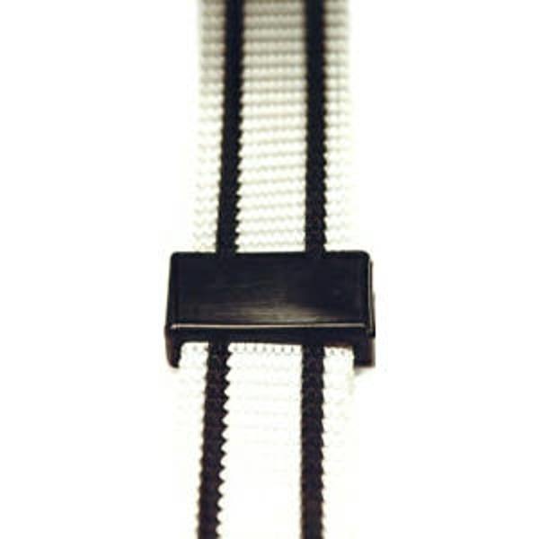 Opschuifblokje kunststof zwart