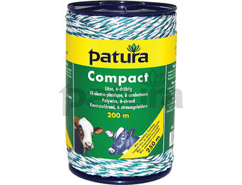 Kunststofdraad compact wit/groen