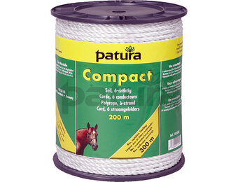 Compact koord wit 200 meter