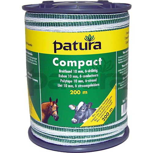 Compact lint 10mm wit/groen