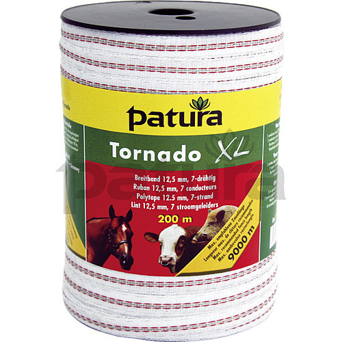 Tornado XL lint 12,5 mm wit/rood