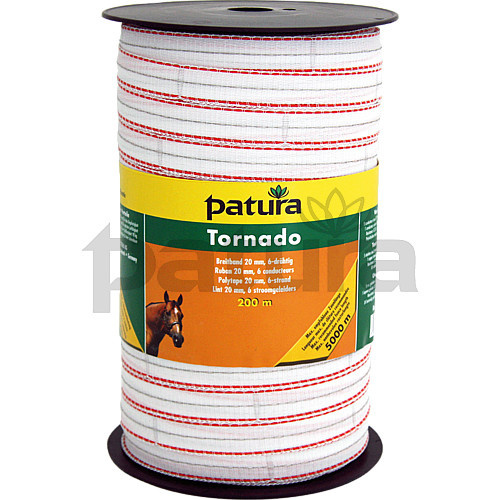 Tornado lint 20mm wit/oranje