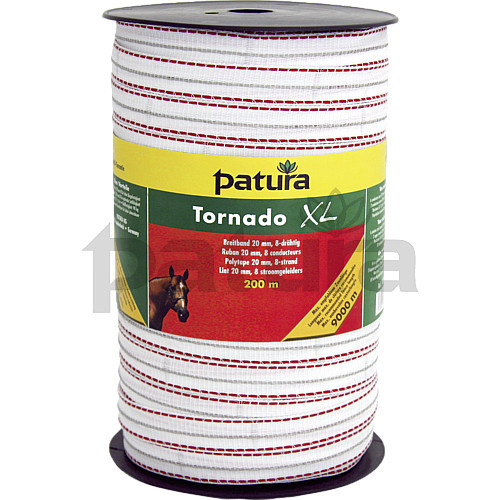 Tornado XL lint 20mm wit/rood
