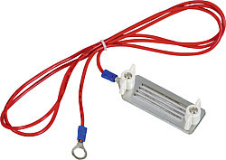 Lintaansluitkabel B-band met rvs  klemplaten 40mm,  8 mm vorkschoen