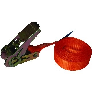 Spanband met ratel oranje