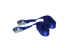 Spanband met klemgesp 25mm 2,5 meter 2 stuks blauw