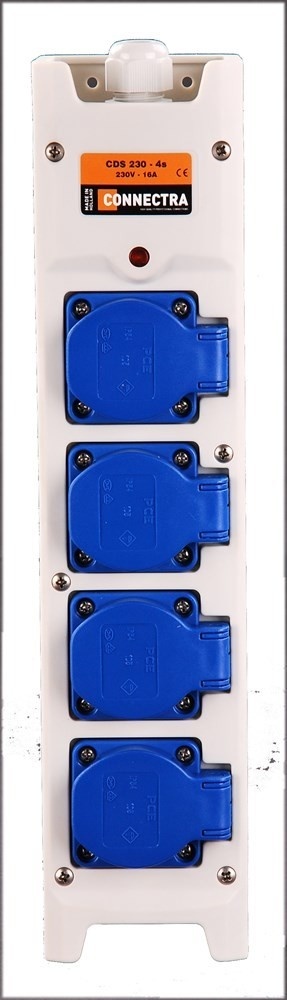 Verlengkabel+ doos 4V HKS 3x2.5 10 meter