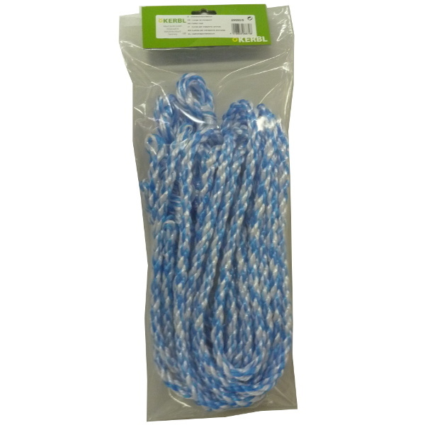 Koetouw nylon blauw/wit 200cm - 12mm 5 stuks