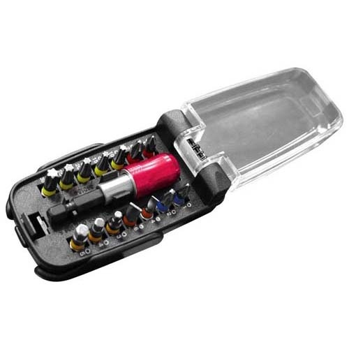 Bitset 15-delig met kleurcode in ophangverpakking