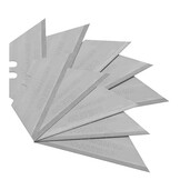 Mesjes trapezium in dispenser 10 stuks