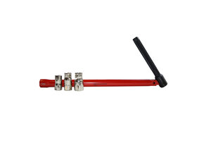 Kraanmoersleutel 250mm met 3 losse doorsteek doppen