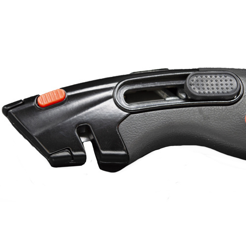 Uitschuifmes met vastzet en terug schuif functie