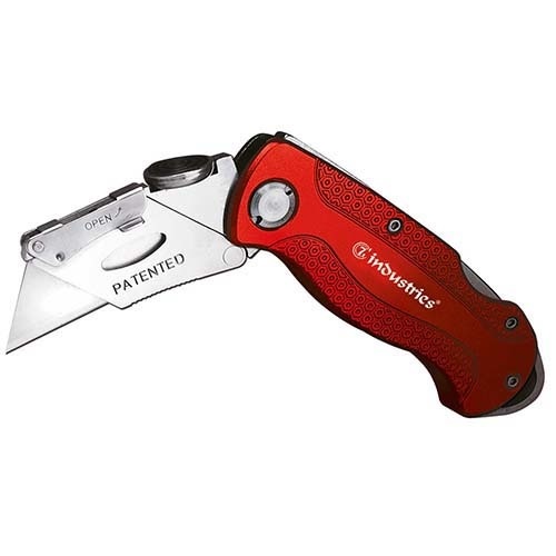 Vouwmes lock-back trapezium inclusief 10 mesjes