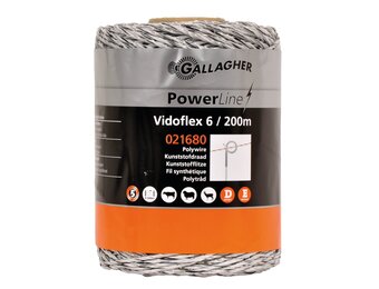 Gallagher Vidoflex 6 PowerLine wit 200m