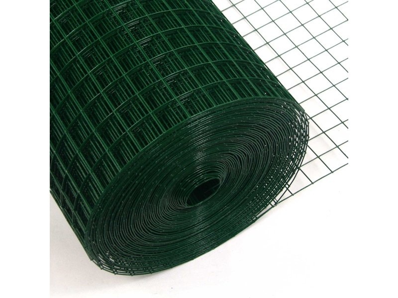 Volieregaas groen geplastificeerd