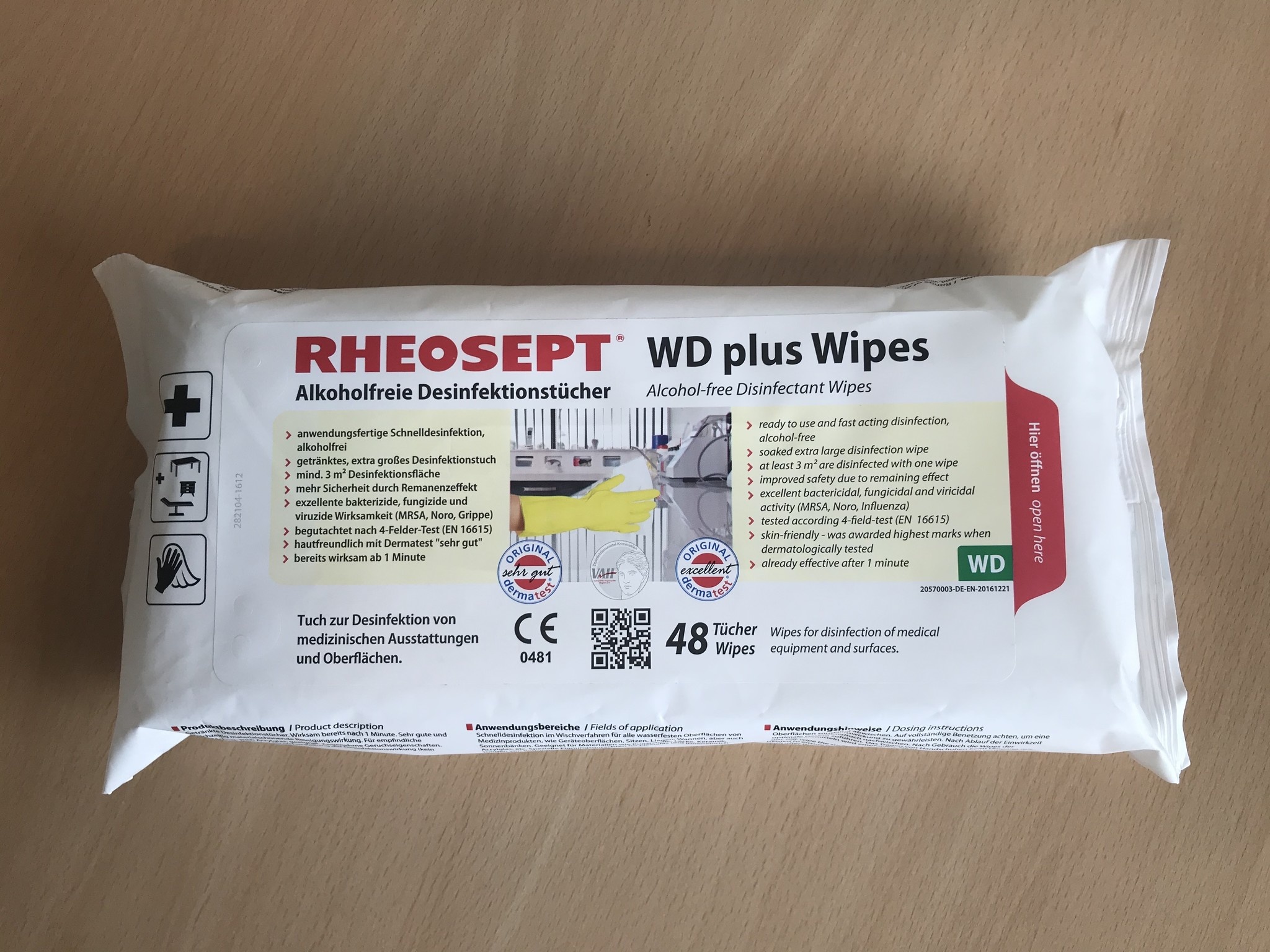 Reinigingsdoekjes Rheosept WD plus 48 stuks