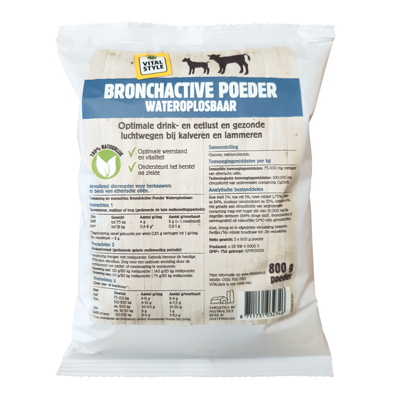 Bronchactive poeder wateroplosbaar 800 Gram