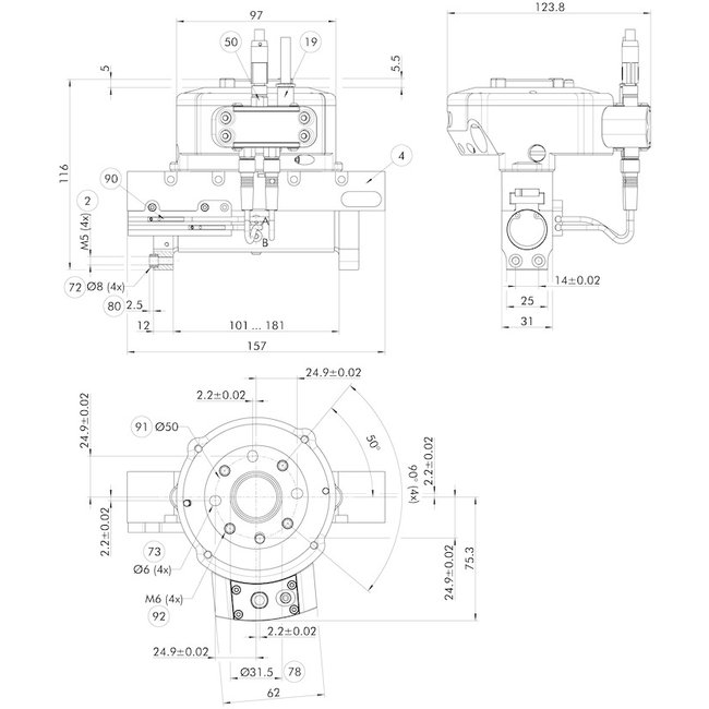 Schunk pneumatischer Parallelgreifer KGG 100-80