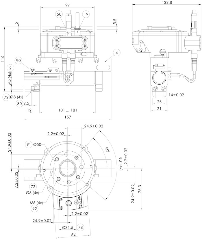 Schunk pneumatischer Parallelgreifer KGG 10080 plug+automate.swiss