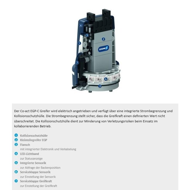 Schunk elektrischer Parallelgreifer Co-act EGP-C 40-N-N-URID