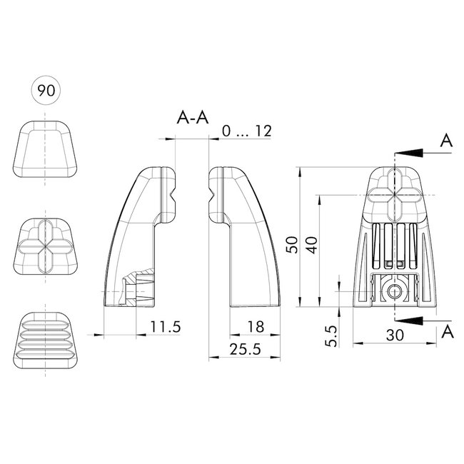Schunk Aufsatzbacke 40/12 für Co-act EGP-C 40