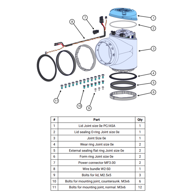 Universal Robots Joint Size 0 Wrist 2 UR3e