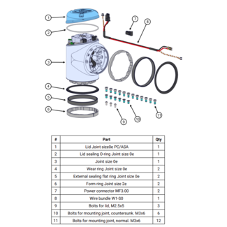 Universal Robots Joint Size 0 Wrist 1 UR3e