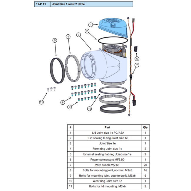 Universal Robots Joint Size 1 Wrist 2 UR5e