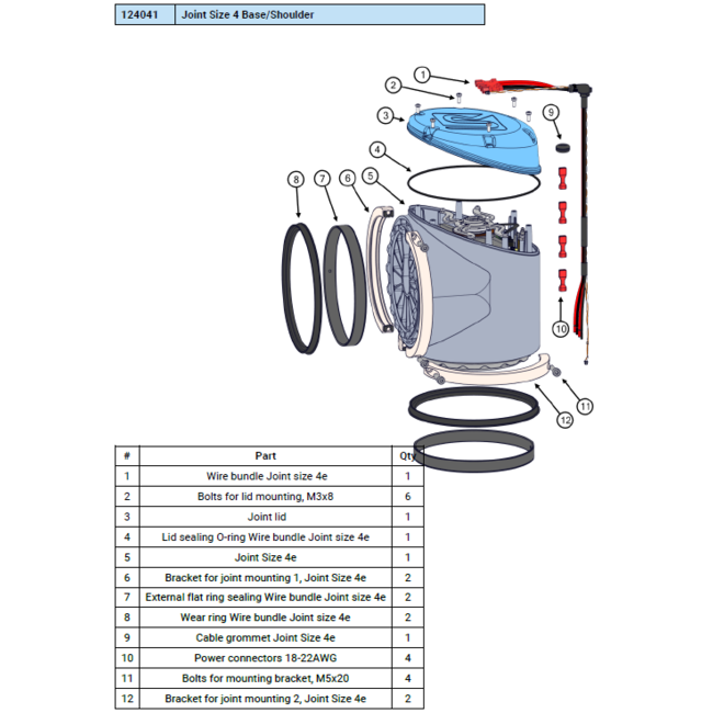 Universal Robots Joint Size 4 Base/Shoulder